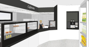 So soll die neue Cafeteria auf dem Medizin-Campus bald aussehen. BHBVT Architekten.
