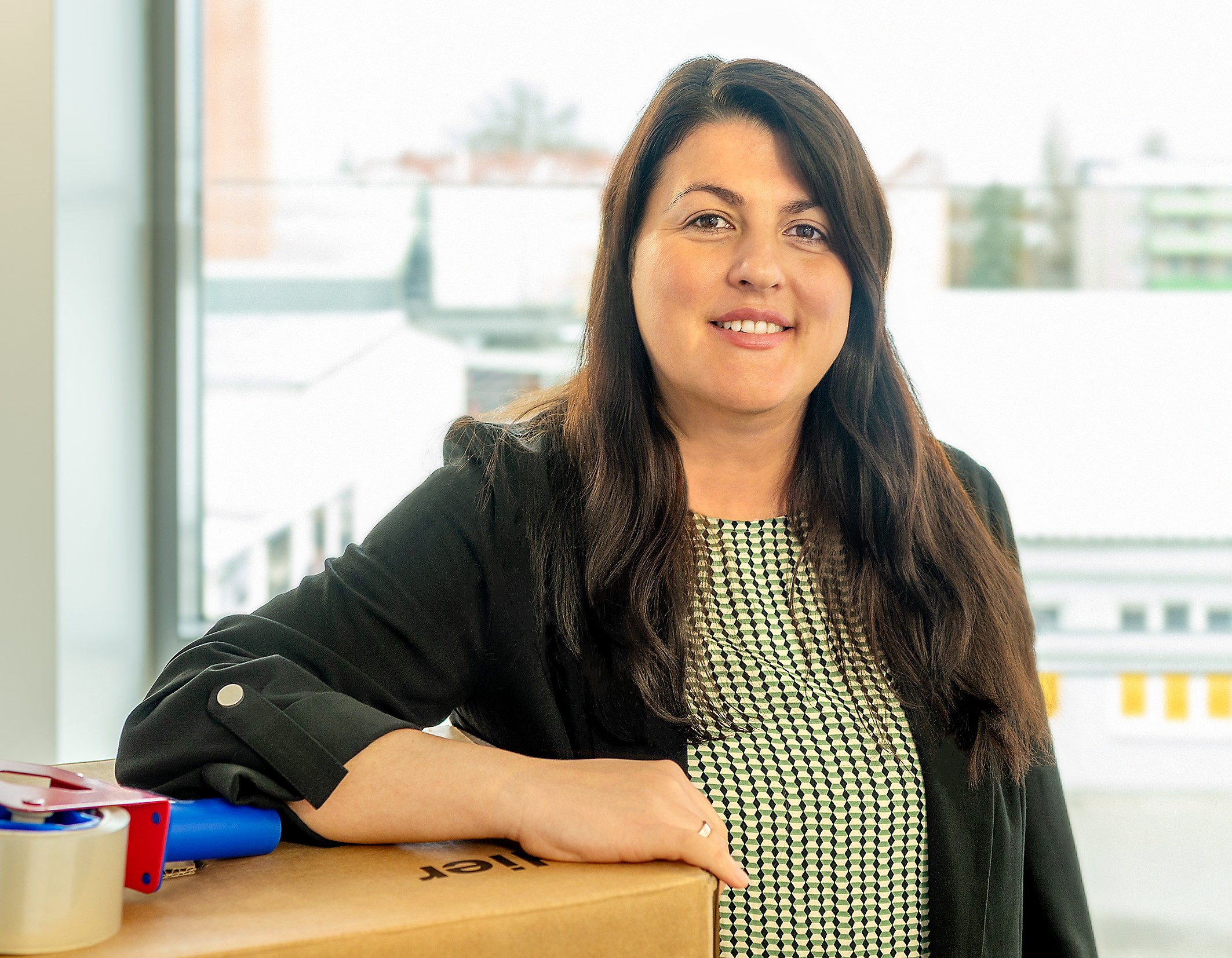 Ruzica Drescher koordinierte den Umzug ins neue Service- und Verwaltungsgebäude des Studierendenwerks. Dabei behielt sie den Überblick über mehr als 1.500 Umzugskartons.